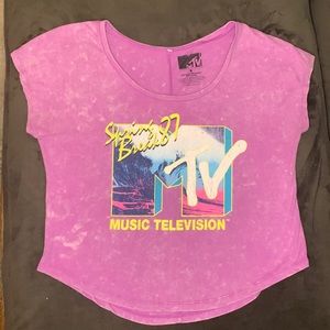 80s “Spring Break ‘87” MTV Acid wash T-shirt